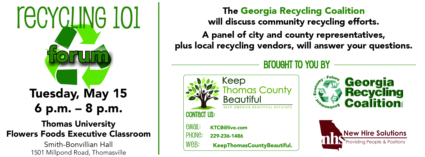 Recycling 101 Forum Event Photo